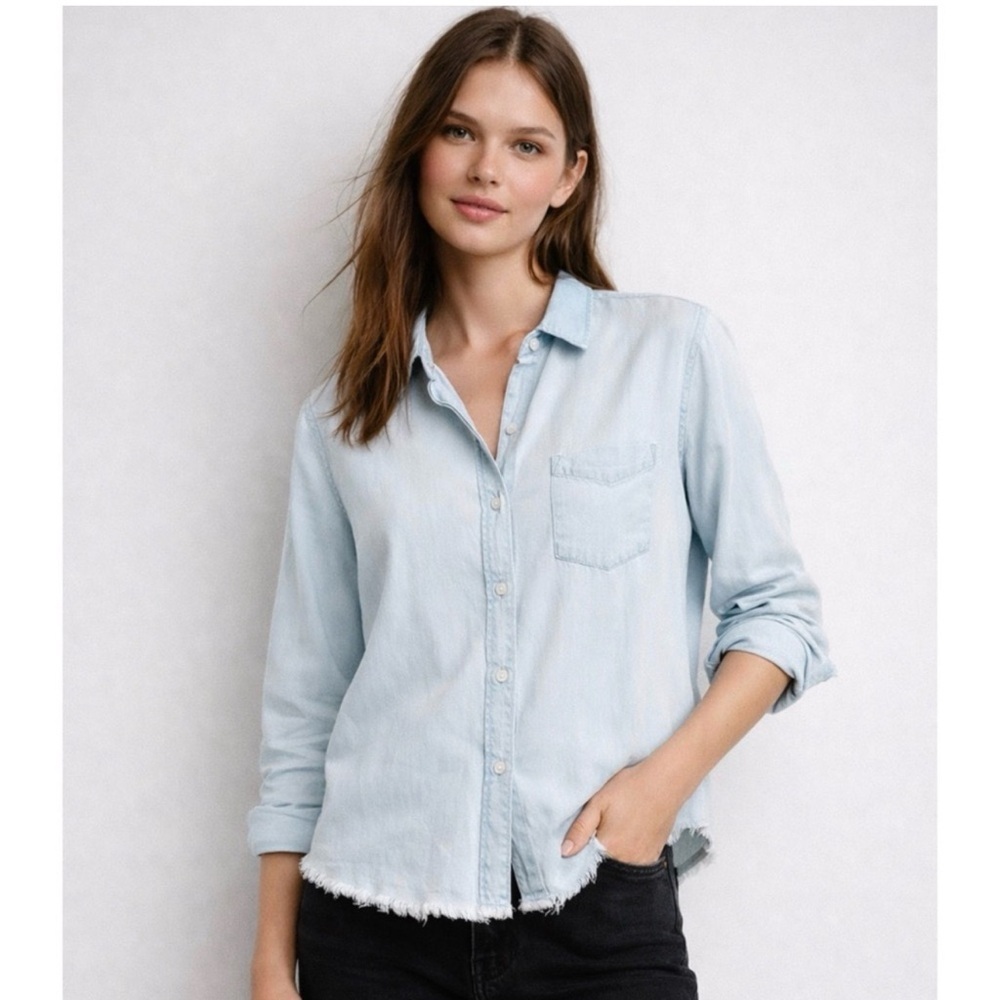 Rails Dana Light Blue Tencel Denim Shirt
